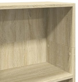 sonoma tölgy színű szerelt fa könyvespolc 40 x 24 x 109 cm