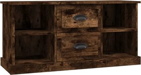 vidaXL füstös tölgy színű szerelt fa TV-szekrény 99,5x35,5x48 cm
