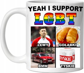 Yeah Bögre És Lmbt Support vicces Ajándék Születésnapra Karácsony Csomagolás