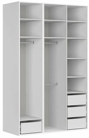 Ruhásszekrény Flex 122 (fehér) (tükörrel). 1098233
