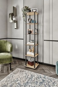 Bookcase 6 Tiers Square - Oak