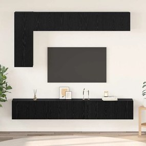 TV szekrény garnitúra 6 pcs Musta tammi 30.5 x 30 x 90 cm