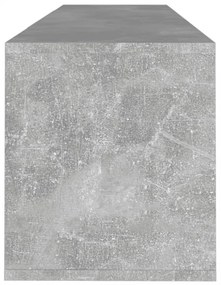 betonszürke szerelt fa TV-szekrény 120x30x40,5 cm