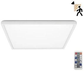 LED fürdőszobai lámpa szenzorral NIVERA LED/24W/230V IP54 30x30 cm fehér + DO