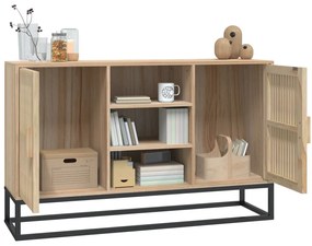 szerelt fa tálalószekrény 105 x 30 x 65 cm