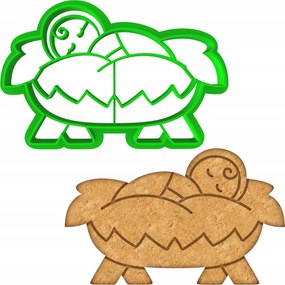 Karácsonyi Mézeskalács Forma Karácsony A Kis Jézus 8cm