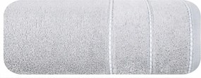 Mari törölköző 50x90 ezüst, velúr bordűrrel 500g/m2