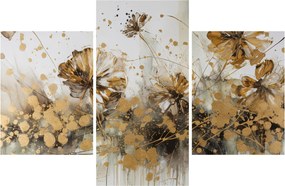 Kép - Absztrakt virágos festmény (90x60 cm)