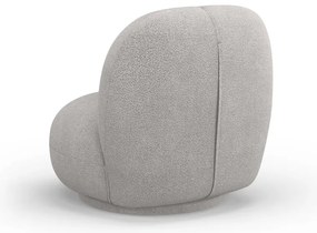 Világosszürke buklé fotel Chuck – Micadoni Home