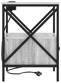 Éjjeliszekrény Szürke sonoma 41.5 x 40.5 x 55 cm Faanyag