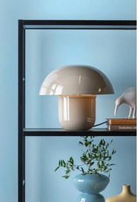 Szürke asztali lámpa fém búrával (magasság 25 cm) Fat Mushroom – Leitmotiv