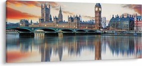 Kép - a Parlament londoni házai (120x50 cm)