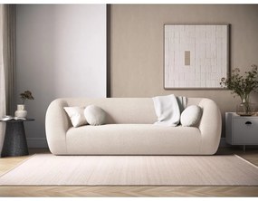 Krémszínű buklé kanapé 230 cm Essen – Cosmopolitan Design