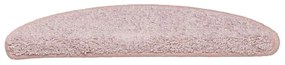 30 db világos rózsaszín félkör alakú lépcsőszőnyeg 56 x 17 x 3 cm
