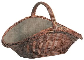 Fonott kosár fogantyúval tűzifához 50x70 cm