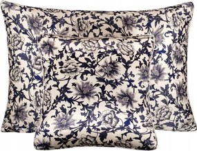 100% Selyem párnahuzat 70x80 párnahuzat RoyPottery virágok