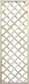 Rácsos térelválasztó, természetes, fa, 60x120 cm, KALIFE TYP 1