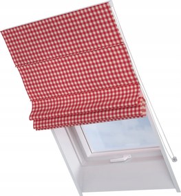 Kész redőny Rimini tetőtéri ablakra 50x60cm piros