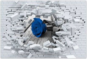 Poszterek 60x40 Kék rózsa a hídon