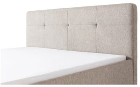 Szürkésbarna kárpitozott franciaágy 180x200 cm Smart – Meise Möbel