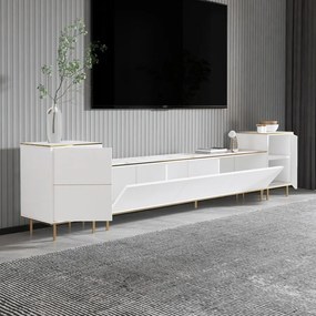 TV szekrény Imaj - Marble, White