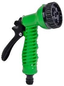 Garden Tools kerti öntöző szett: többpermetes szórópisztoly négy tartozékkal, műanyag, zöld / fekete 7 Fajta szórási Mód 4 Tartozékkal
