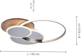 Paul Neuhaus 8328-79 - LED Dimmelhető mennyezeti lámpa PALMA LED/50W/230V + távirányító