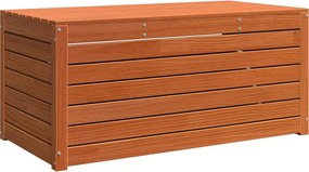 vidaXL Tároló Doboz Szerelt fa 101 x 50,5 x 46,5 cm Faggyú barna
