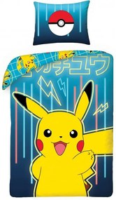 Pokémon Neon ágyneműhuzat 140×200cm, 70×90 cm