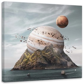 Gario Vászonkép Bolygó leszállás - Zehem Chong Méret: 30 x 30 cm