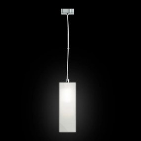 RENDL LUCIA 30x10 függőlámpa szaténüveg/króm 230V LED E27 15W