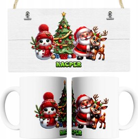 Bögre Logó Karácsonyi Ajándék Bögre Karácsonyi Hóember Kerámia Szöveg