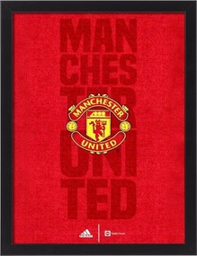 Manchester United keretes falikép címer logó 30x20 cm
