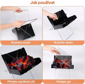 Összecsukható hordozható grill - GRILLOMATE