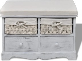 fehér császárfa tárolópad 62 x 33 x 42 cm