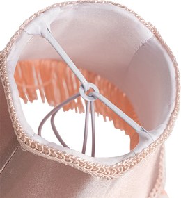 Szövet lámpabúra csipesszel rózsaszín 12 cm - Granny
