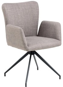 Szürke kárpitozott étkezőfotel szett 2 db-os Laura – Actona