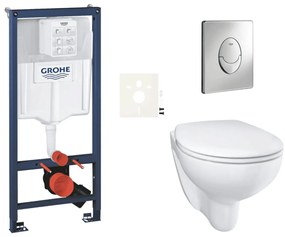 Fali WC-szett világos falakra / falra szerelhető Grohe Bau Ceramic SIKOGRSBAUSA