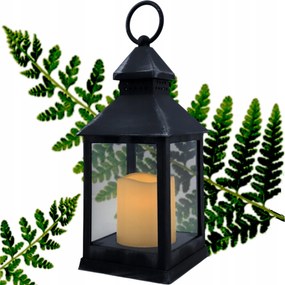 Lampion LED-es lámpa fekete függesztékkel 11 x 11 x 24 cm 1997-C1