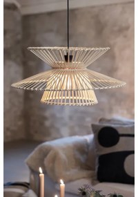 Markslöjd 108785 - Csillár zsinóron DUPLICI 1xE27/40W/230V bézs/bambusz