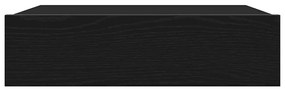 fekete tölgyfa TV-szekrény LED lámpákkal 60 x 35 x 15,5 cm