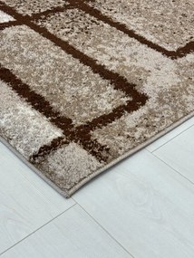 Nora 6035 bézs modern szőnyeg 120x170 cm