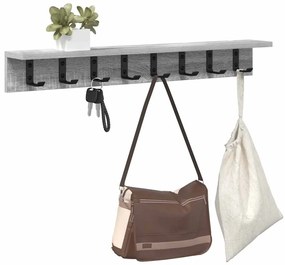 Fali Kabáthorog Szürke sonoma 80 x 10.5 x 10.5 cm Faanyag