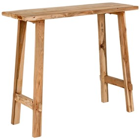 Girona Konzolasztal, teak fa, natúr, 90x40x80 cm