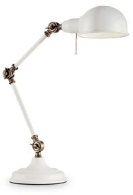 IDEAL LUX TRUMAN asztali lámpa E27 foglalattal, max. 60W, állítható magasság, fehér 145198