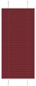 pliszírozott redőny Bordeaux piros 65x150 cm szövetszélesség