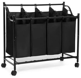 LINA fekete szennyeskosár