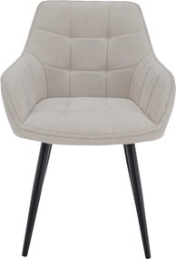 Design fotel, bézs/fekete, MARKEN
