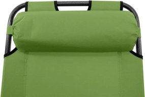 DIVERO Kerti összecsukható nyugágy 155 x 46 cm zöld