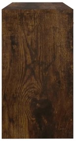füstös tölgy faanyag fiókos/rekeszes íróasztal 100x40x73 cm